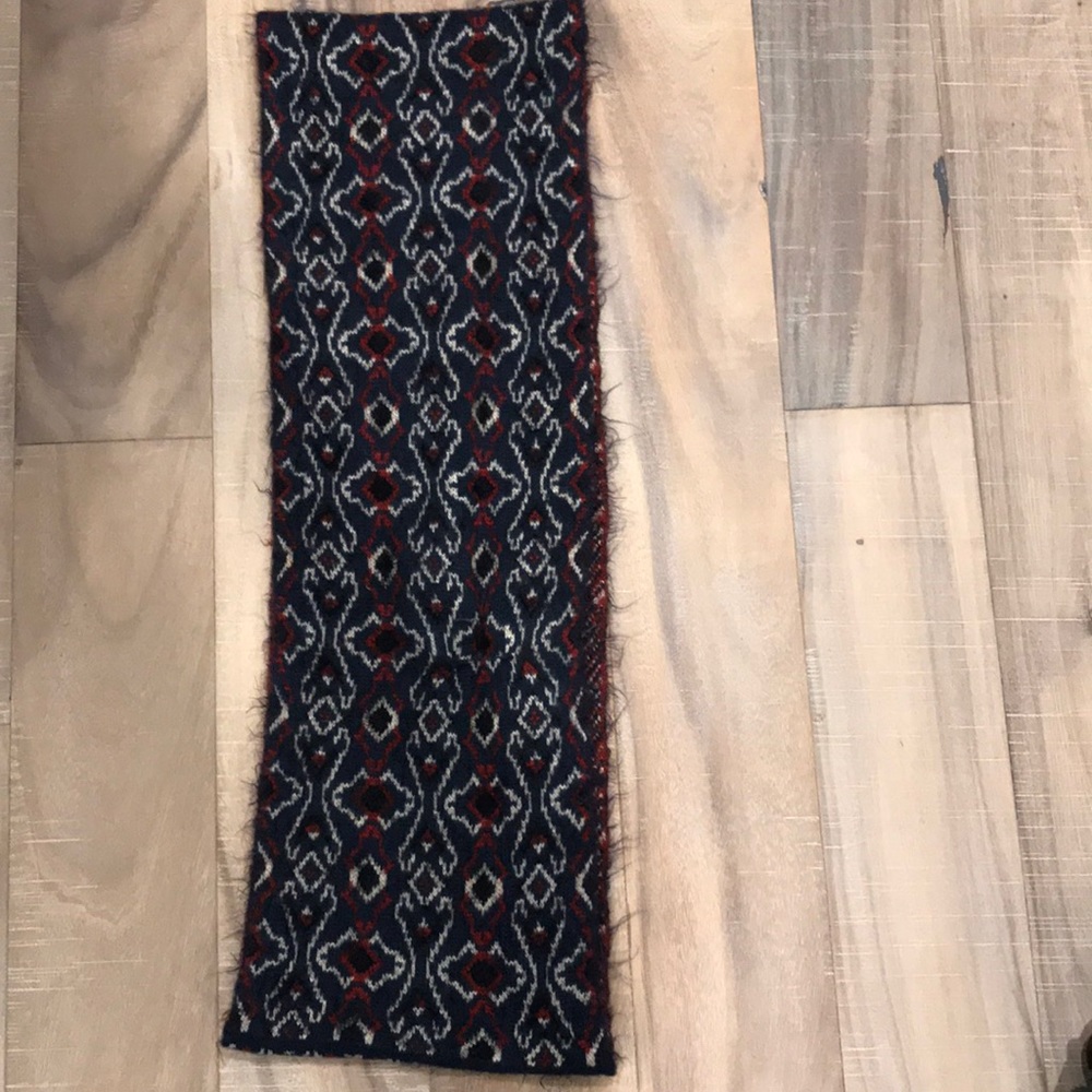 Comfy red white and blue scarf